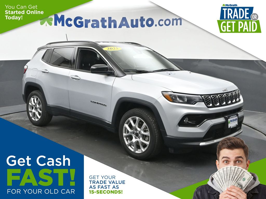 Silver Zynith Metallic Clearcoat 2025 Jeep Compass SUV / Crossover Four-Wheel Drive 8-Speed Automatic