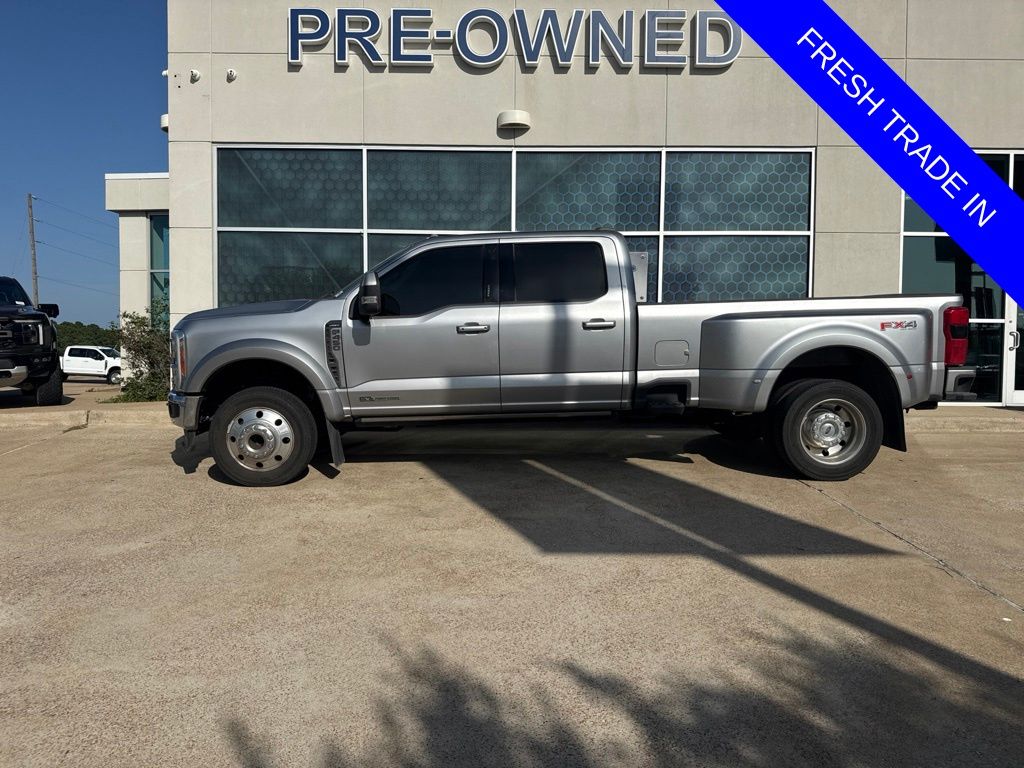 Iconic Silver Metallic 2023 Ford F-450 Super Duty Pickup Truck Four-Wheel Drive Automatic