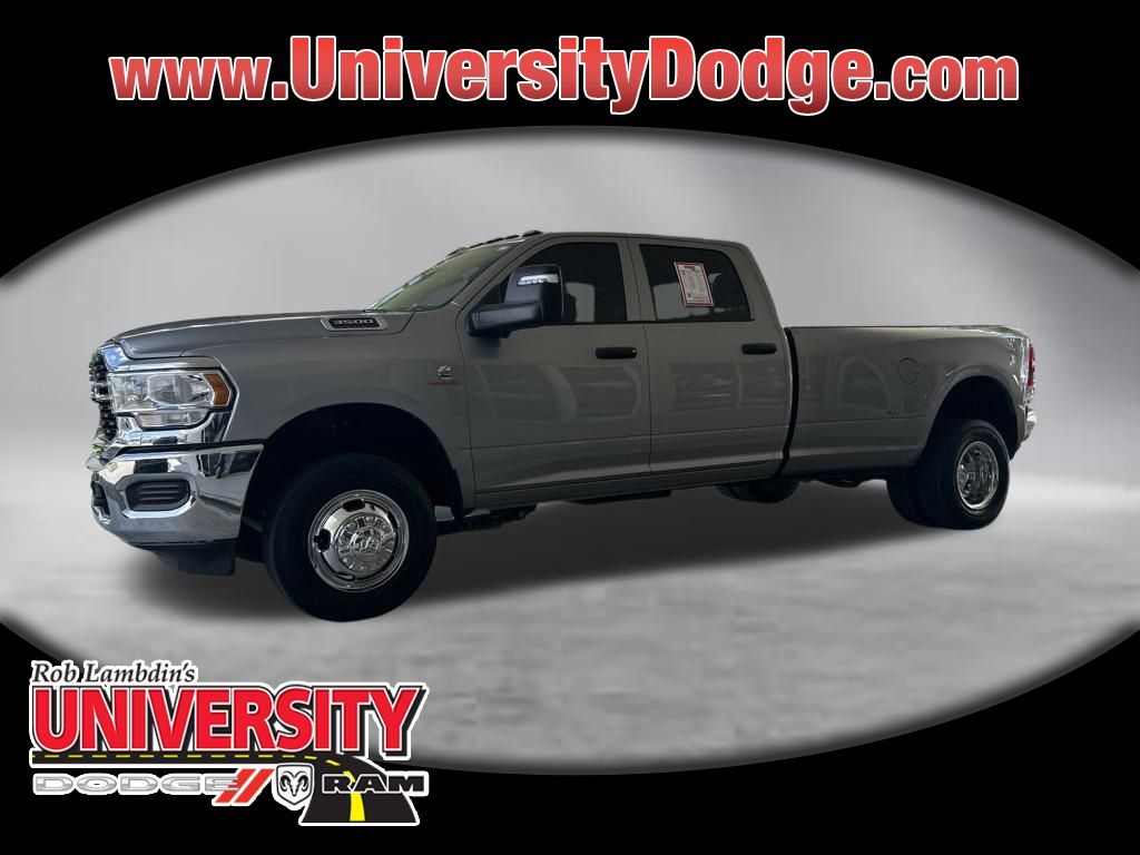 Billet Silver Metallic Clearcoat 2024 RAM 3500 Pickup Truck Four-Wheel Drive 6-Speed Automatic