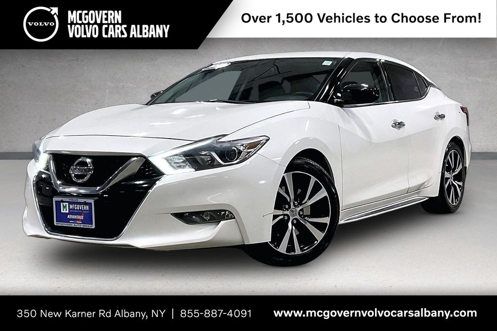 Pearl White 2018 Nissan Maxima S FWD Sedan Front-Wheel Drive Continuously Variable Transmission