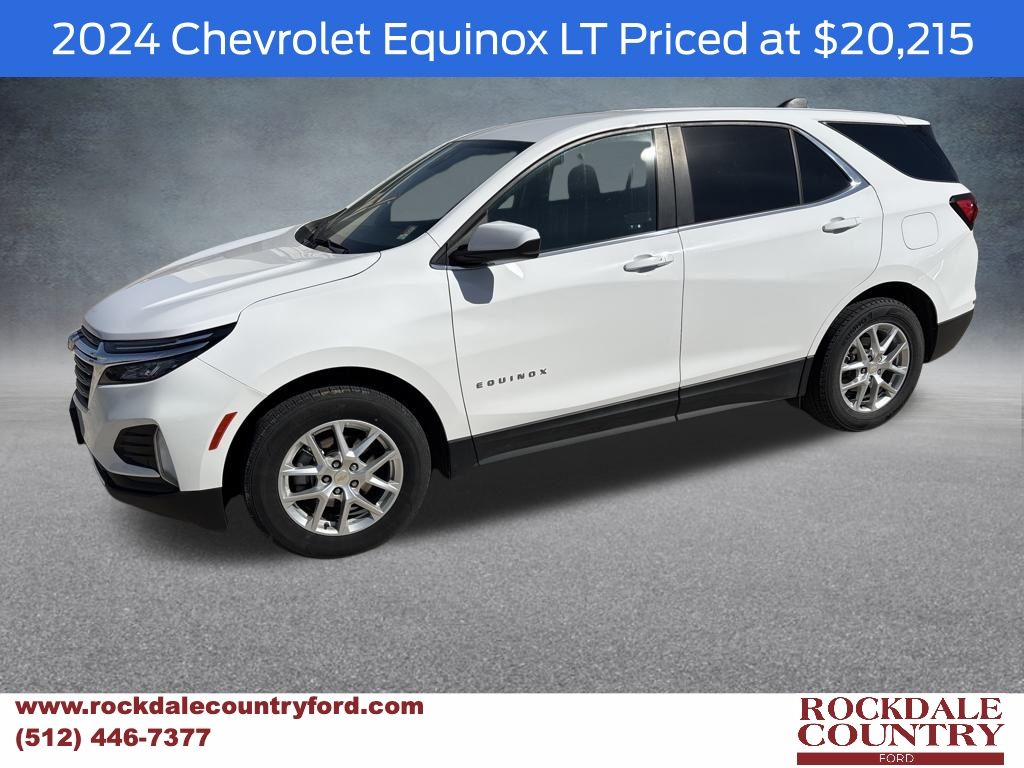 Summit White 2024 Chevrolet Equinox LT FWD with 1LT SUV / Crossover Front-Wheel Drive 6-Speed Automatic Overdrive