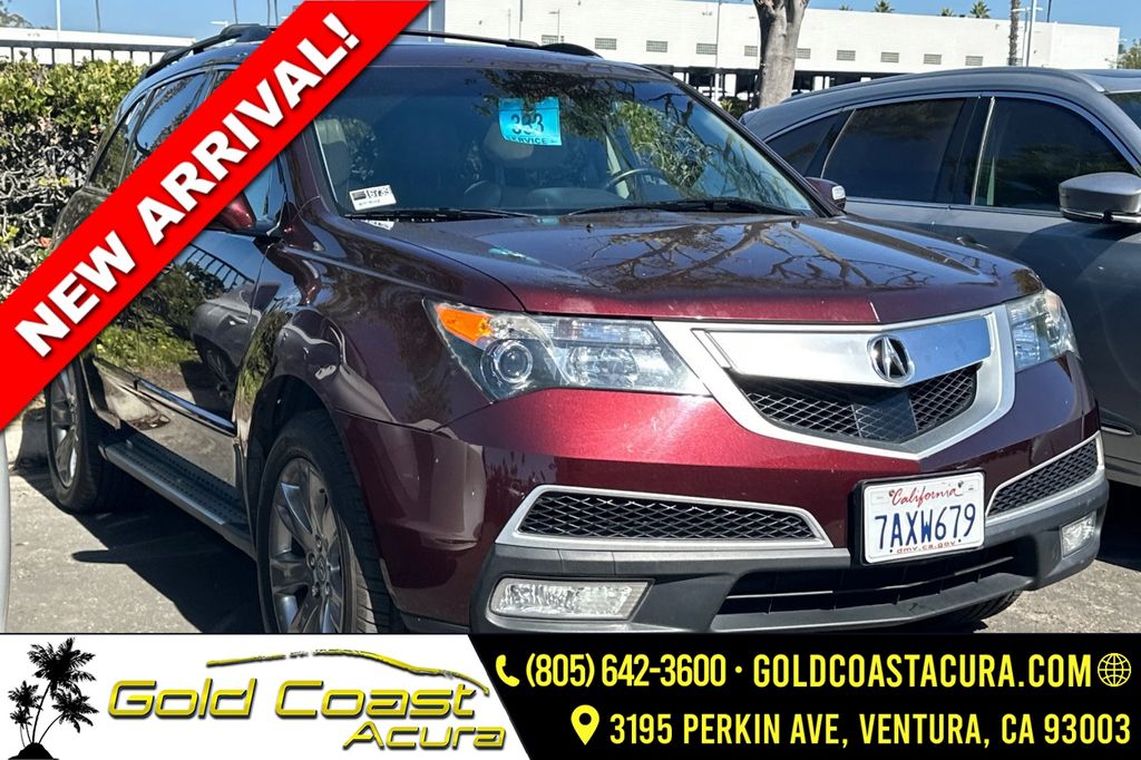 Red (Burgundy) 2011 Acura MDX SUV / Crossover All-Wheel Drive 6-Speed Automatic