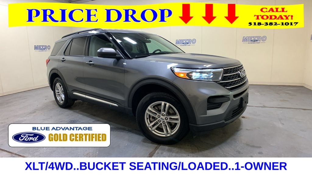 Carbonized Gray Metallic 2023 Ford Explorer XLT AWD SUV / Crossover All-Wheel Drive Automatic