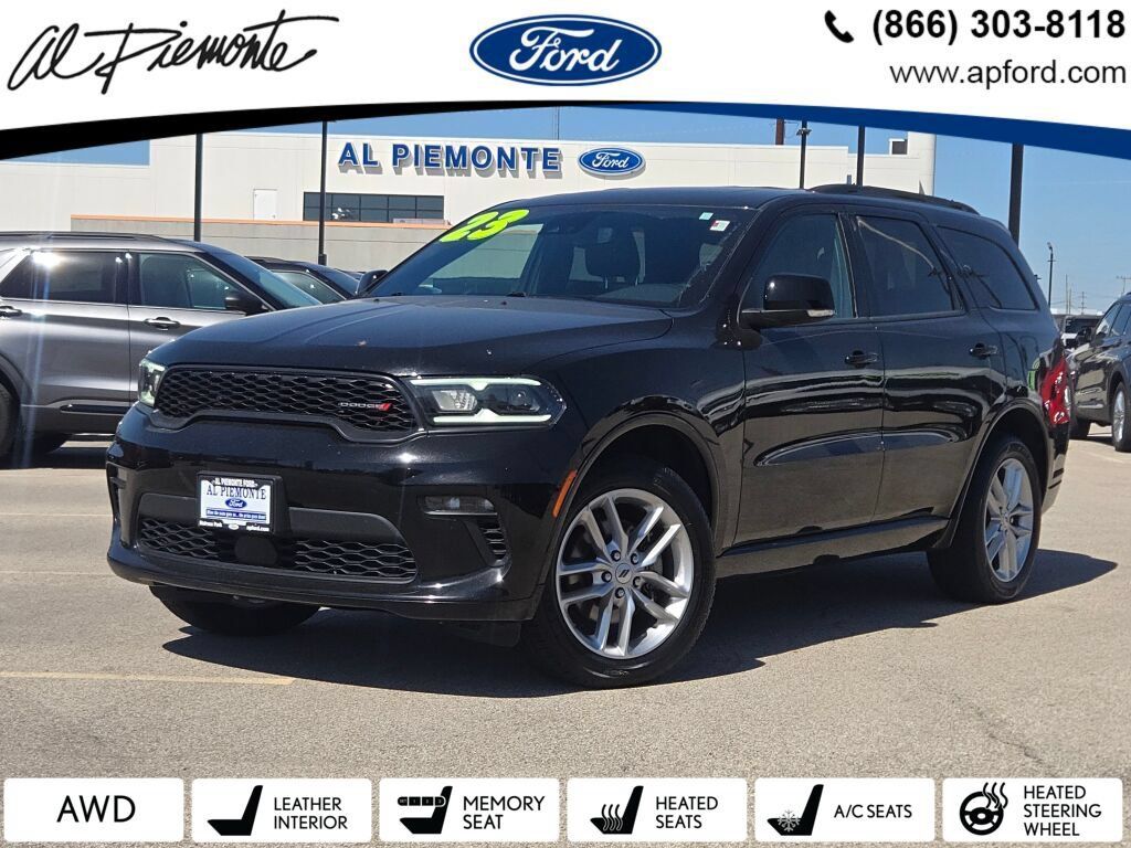 Black Clearcoat 2023 Dodge Durango GT Plus AWD SUV / Crossover All-Wheel Drive 8-Speed Automatic