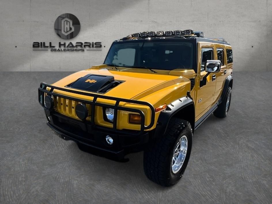 Yellow 2004 Hummer H2 Base SUV / Crossover Four-Wheel Drive 4-Speed Automatic Overdrive