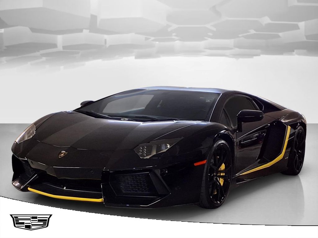 Black 2012 Lamborghini Aventador Coupe All-Wheel Drive 7-Speed Automatic