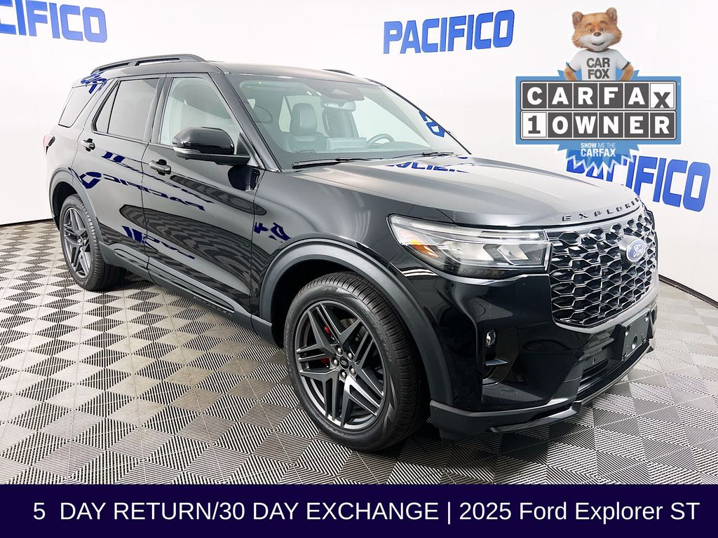 Black Metallic 2025 Ford Explorer ST AWD SUV / Crossover All-Wheel Drive Automatic