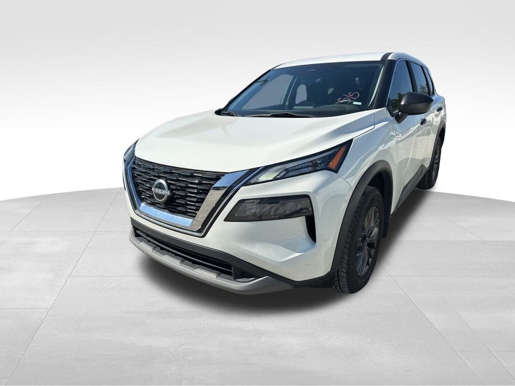 2023 Glacier White Nissan Rogue S AWD SUV
