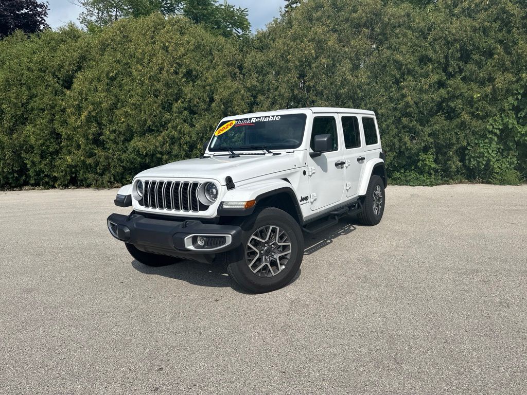 Bright White Clearcoat 2026 Jeep Wrangler SUV / Crossover Four-Wheel Drive 8-Speed Automatic