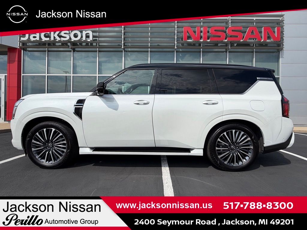 Everest White Pearl/Black 2026 Nissan Armada SUV / Crossover Four-Wheel Drive 9-Speed Automatic
