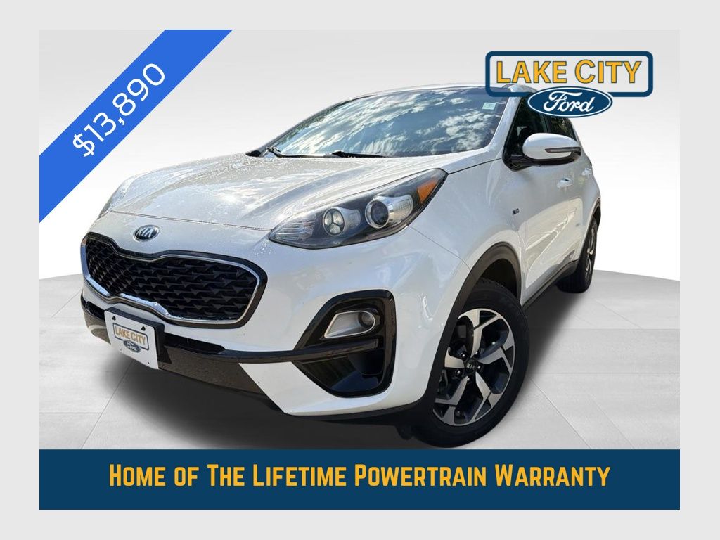 Clear White 2020 Kia Sportage SUV / Crossover All-Wheel Drive 6-Speed Automatic Overdrive