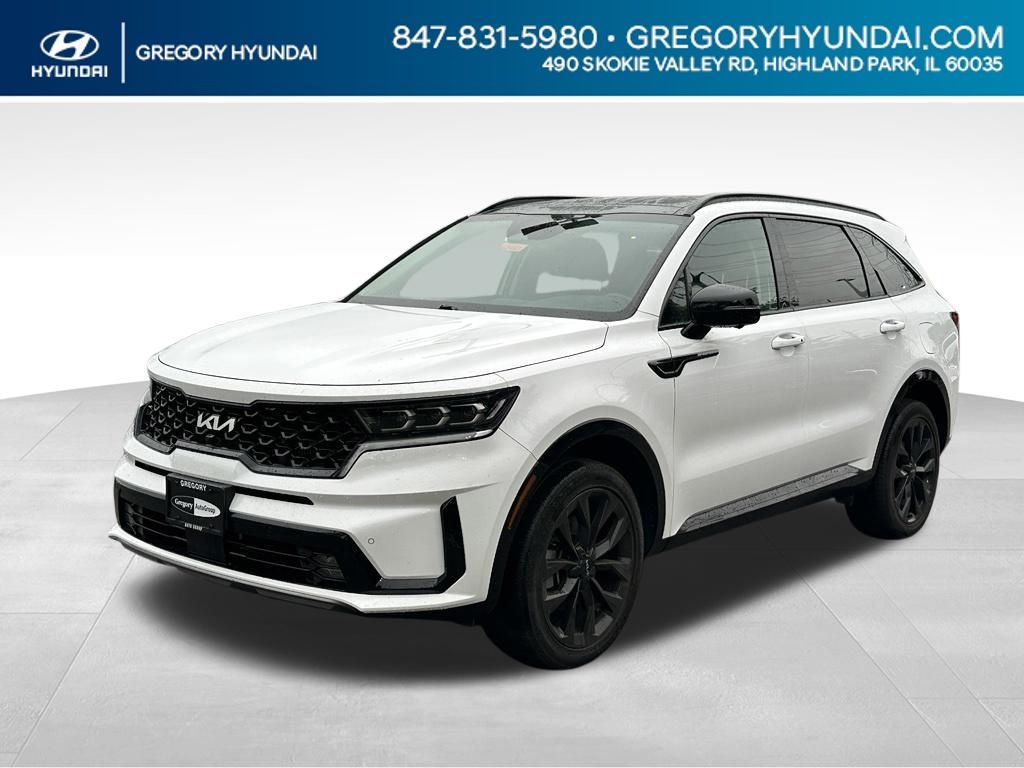 Glacial White Pearl 2023 Kia Sorento SUV / Crossover All-Wheel Drive 8-Speed Dual Clutch