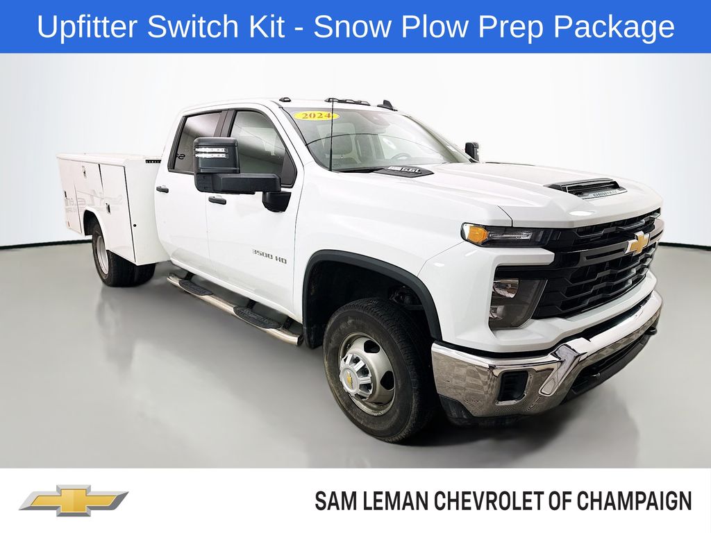 Summit White 2024 Chevrolet Silverado 3500HD Pickup Truck Four-Wheel Drive Automatic