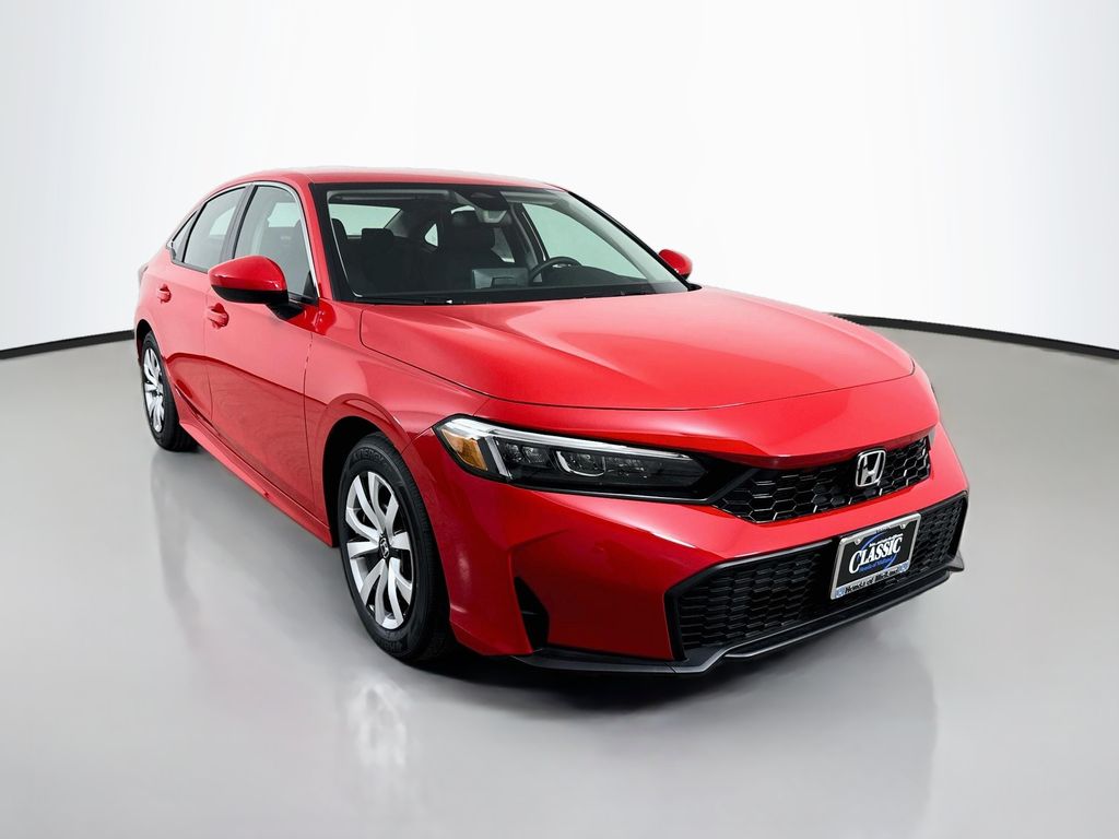 Rallye Red 2026 Honda Civic Sedan Front-Wheel Drive Continuously Variable Transmission
