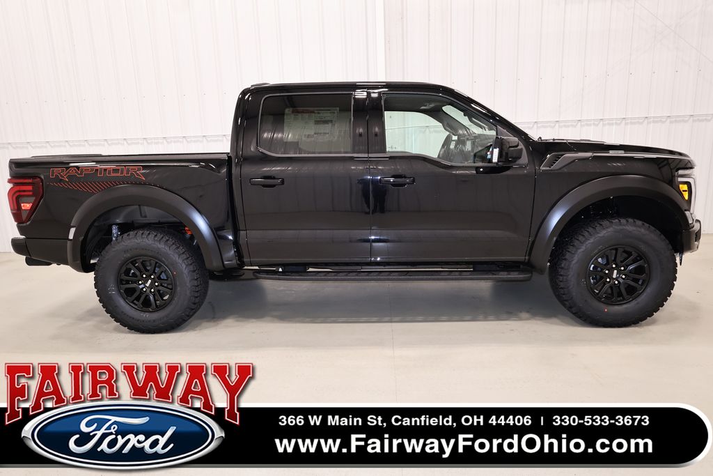 Agate Black Metallic 2026 Ford F-150 Raptor SuperCrew 4WD Pickup Truck Four-Wheel Drive Automatic