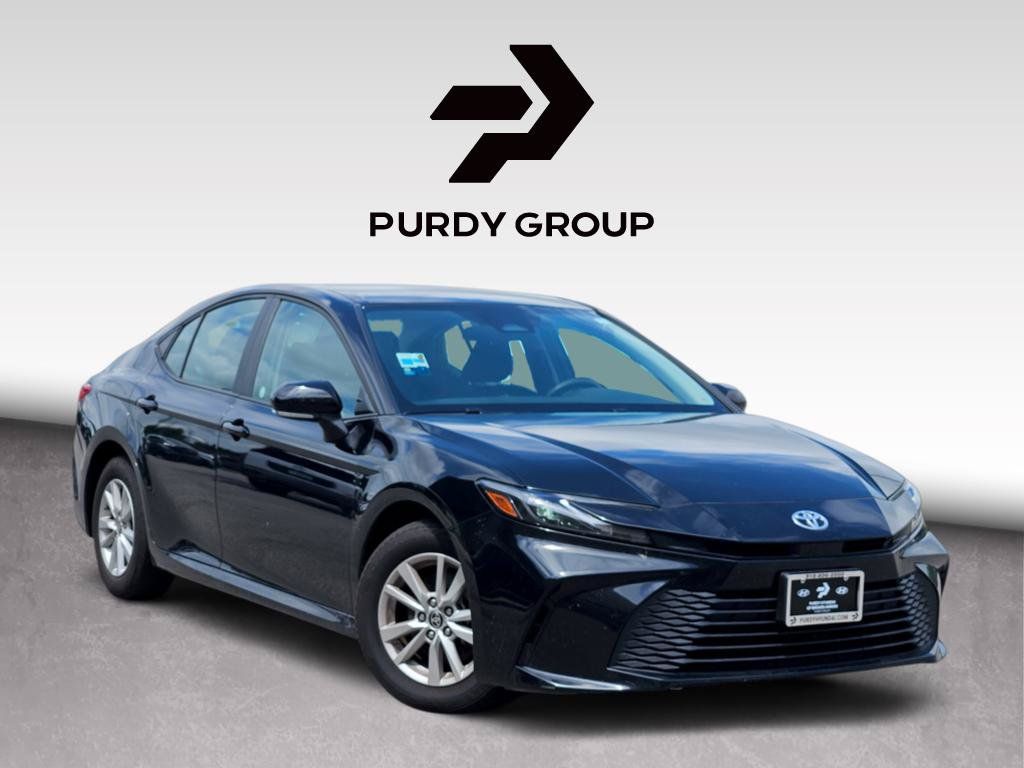 Midnight Black Metallic 2025 Toyota Camry Sedan Front-Wheel Drive Continuously Variable Transmission