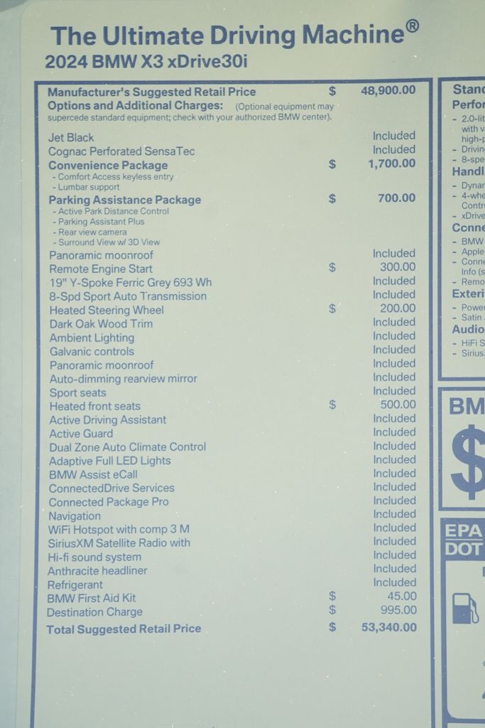 2024 BMW X3 xDrive30i 8