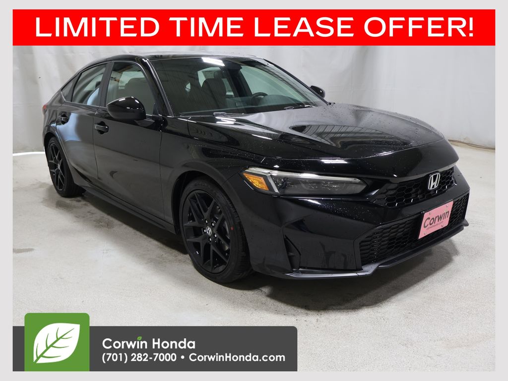 Crystal Black Pearl 2026 Honda Civic Hatchback Hatchback Front-Wheel Drive Continuously Variable Transmission