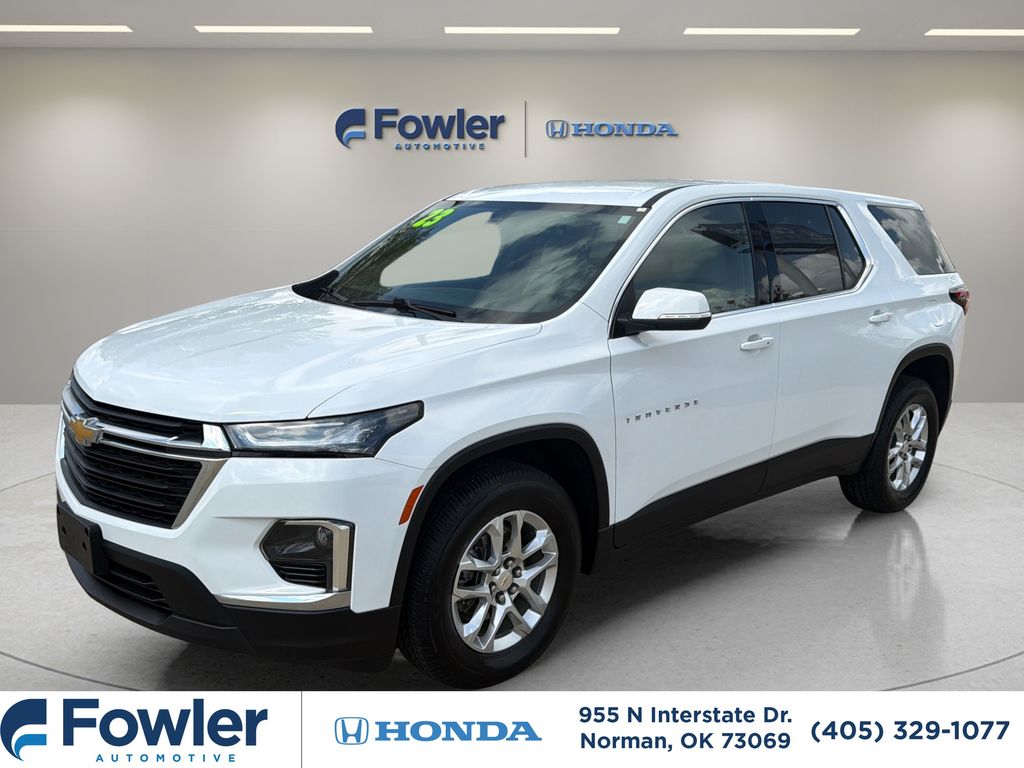 Summit White 2023 Chevrolet Traverse SUV / Crossover Front-Wheel Drive 9-Speed Automatic