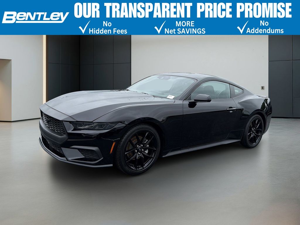 Shadow Black 2024 Ford Mustang EcoBoost Fastback RWD Coupe Rear-Wheel Drive Automatic