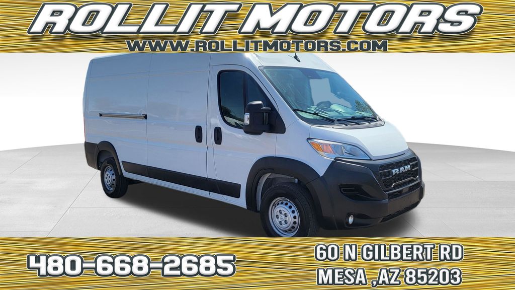 Bright White Clearcoat 2025 RAM ProMaster Van 9-Speed Automatic