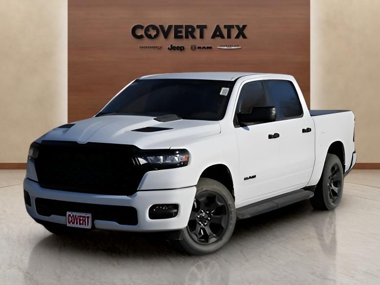 Bright White Clearcoat 2026 RAM 1500 Express Crew Cab 4WD Pickup Truck Four-Wheel Drive 8-Speed Automatic