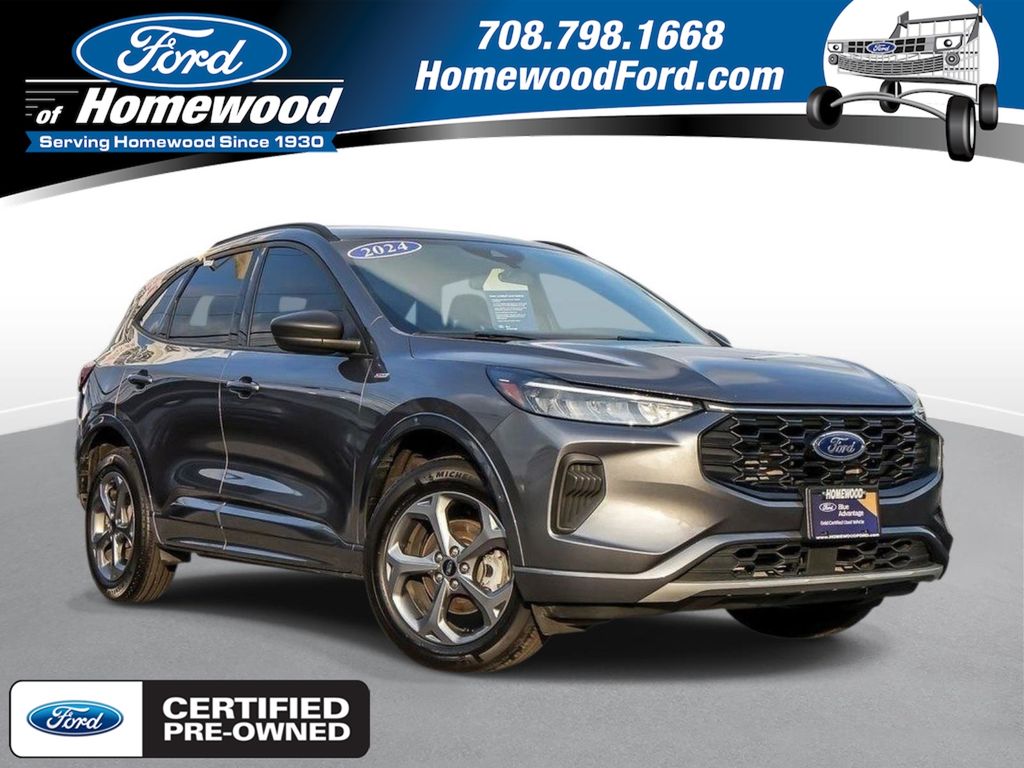 Gray Metallic 2024 Ford Escape SUV / Crossover All-Wheel Drive 8-Speed Automatic