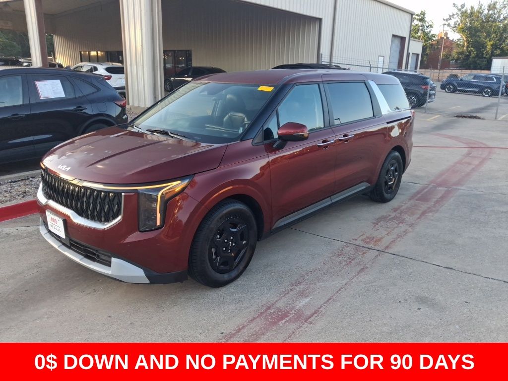 Flare Red 2025 Kia Carnival LXS FWD Minivan Front-Wheel Drive 8-Speed Automatic