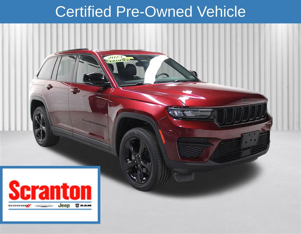 Velvet Red Pearlcoat 2023 Jeep Grand Cherokee SUV / Crossover Four-Wheel Drive 8-Speed Automatic