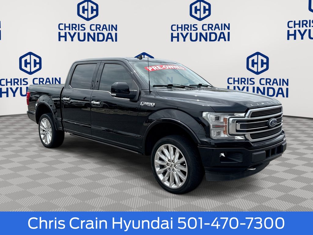 Black Metallic 2020 Ford F-150 Limited SuperCrew 4WD Pickup Truck Four-Wheel Drive Automatic