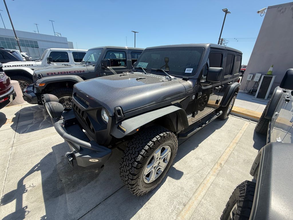 Gray (Granite Crystal Metallic Clearcoat) 2019 Jeep Wrangler Unlimited Sport S 4WD SUV / Crossover Four-Wheel Drive 8-Speed Automatic
