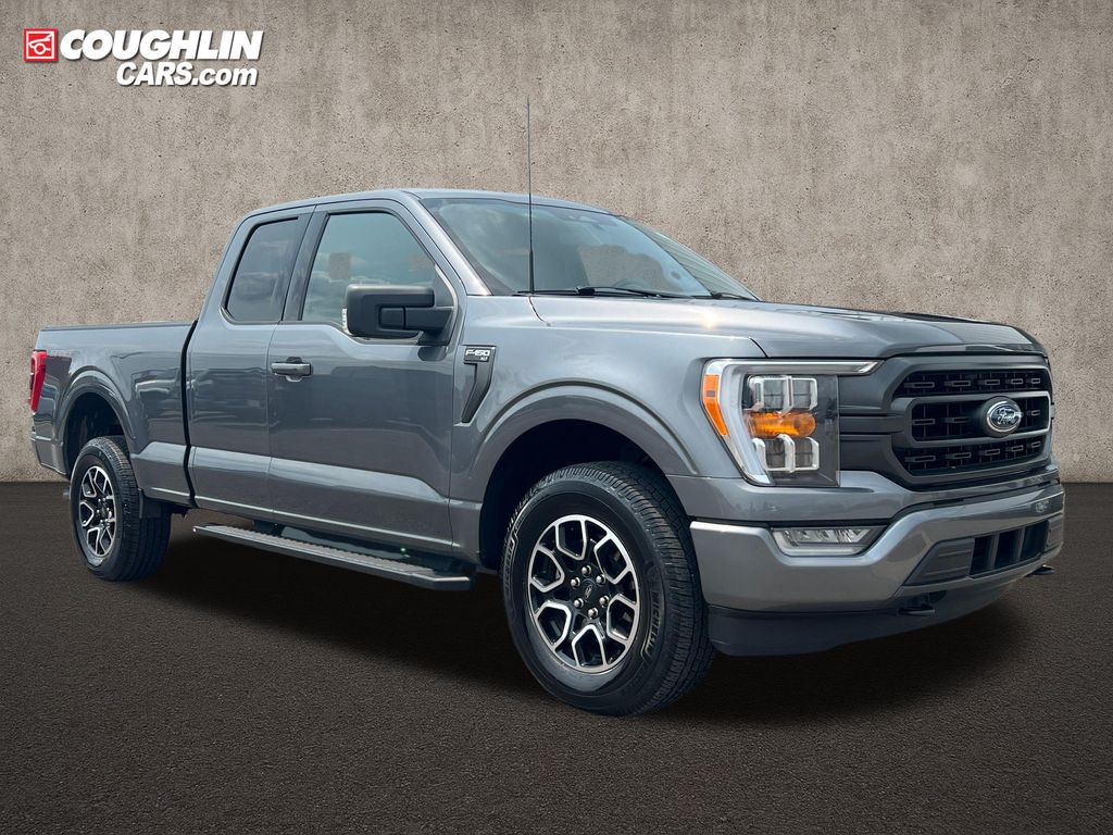 Gray Metallic 2022 Ford F-150 Pickup Truck Four-Wheel Drive Automatic