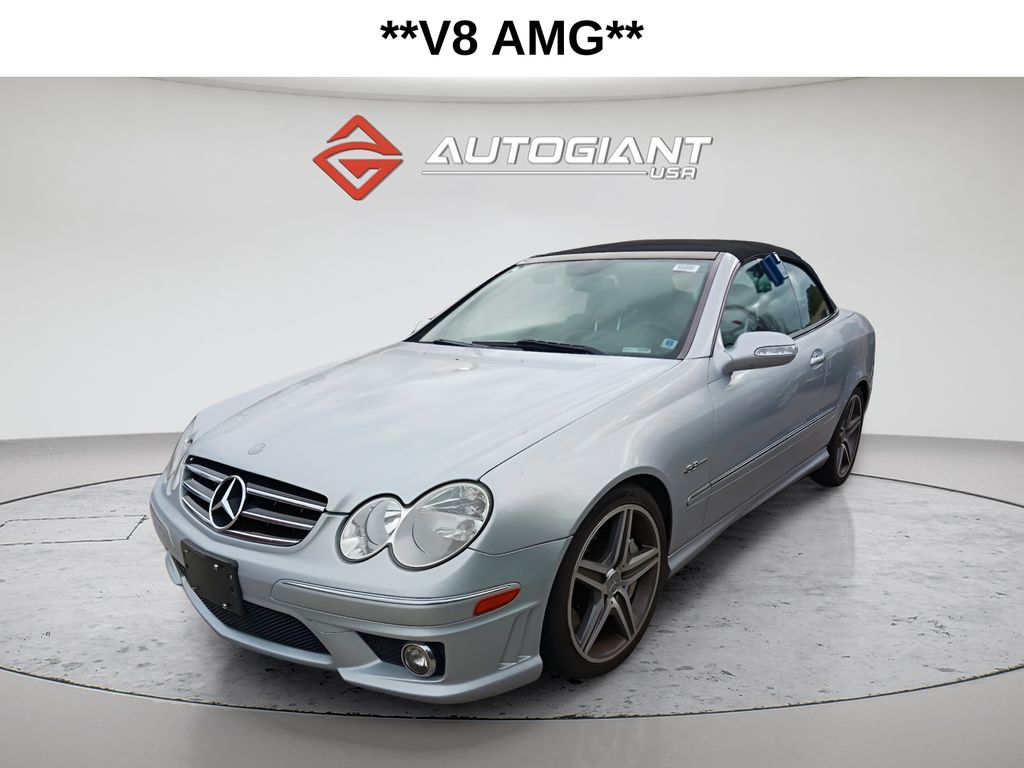 Silver 2007 Mercedes-Benz CLK 63 AMG Cabriolet Convertible Rear-Wheel Drive 7-Speed Automatic