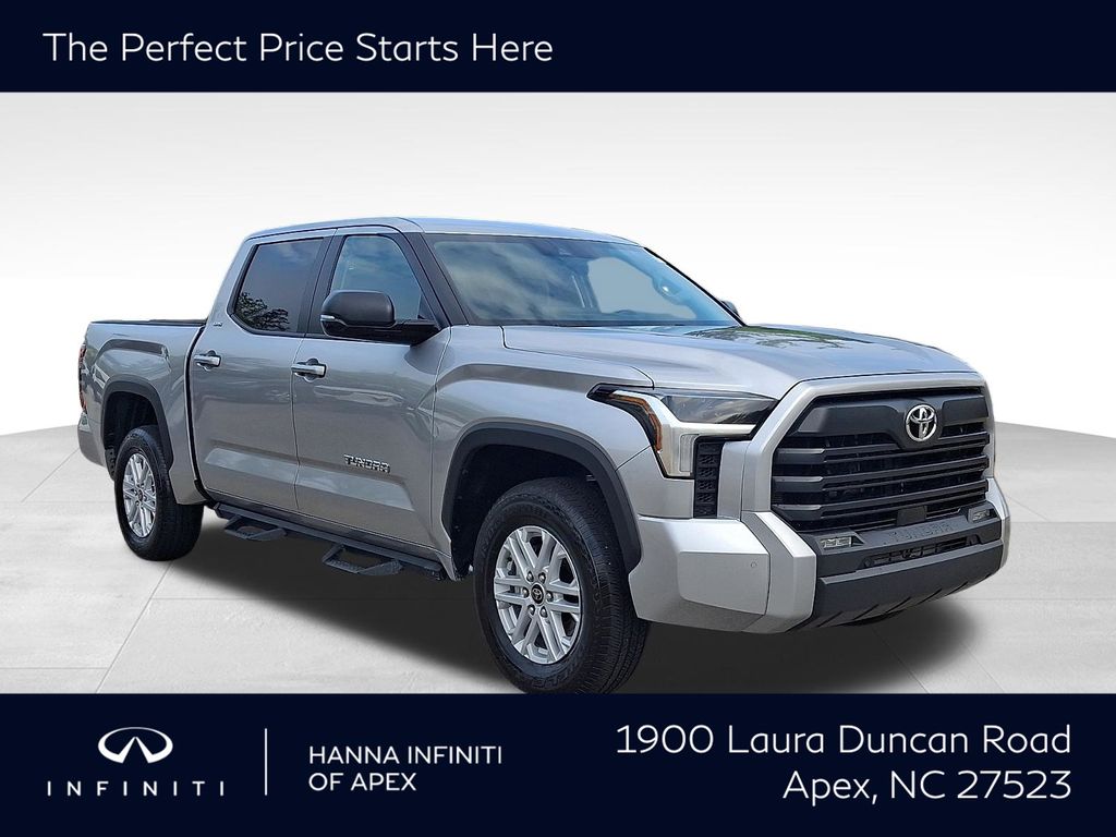 Celestial Silver Metallic 2024 Toyota Tundra SR5 CrewMax Cab 4WD Pickup Truck Four-Wheel Drive Automatic