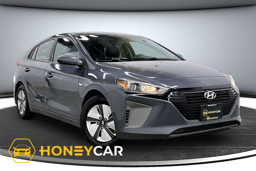 Summit White 2017 Hyundai Ioniq Hybrid Blue Hatchback FWD Hatchback Front-Wheel Drive 6-Speed Dual Clutch