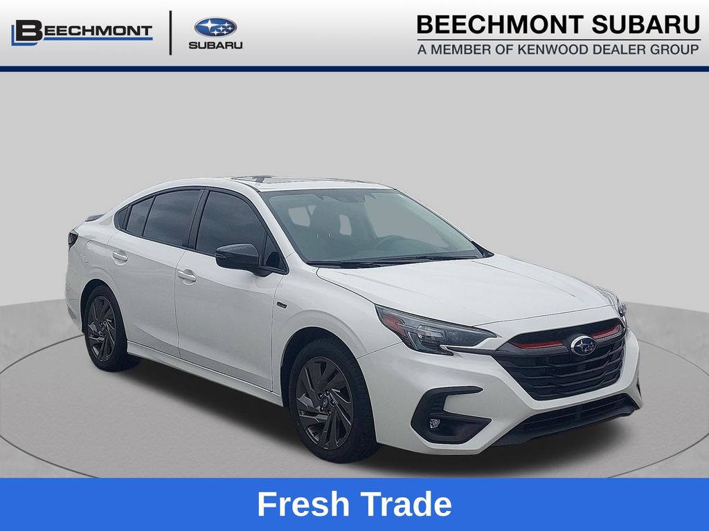 Crystal White Pearl 2025 Subaru Legacy Sedan All-Wheel Drive Continuously Variable Transmission