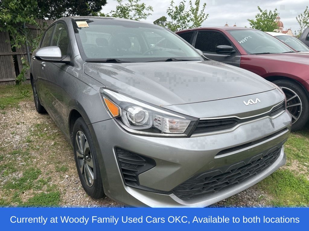Steel Gray 2023 Kia Rio S FWD Sedan Front-Wheel Drive Continuously Variable Transmission
