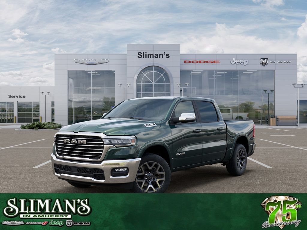 Serrano Green Metallic 2026 RAM 1500 Pickup Truck Four-Wheel Drive 8-Speed Automatic