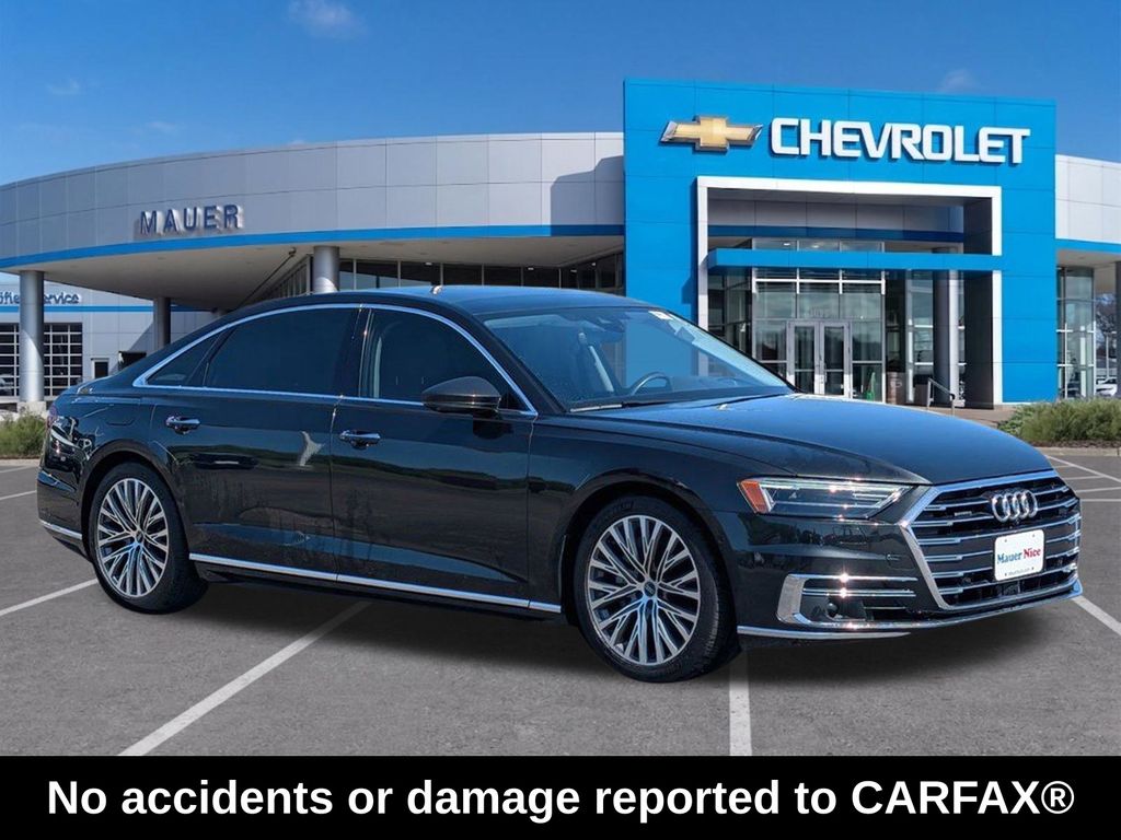 Gray Metallic 2021 Audi A8 L quattro 55 TFSI Sedan All-Wheel Drive 8-Speed Automatic