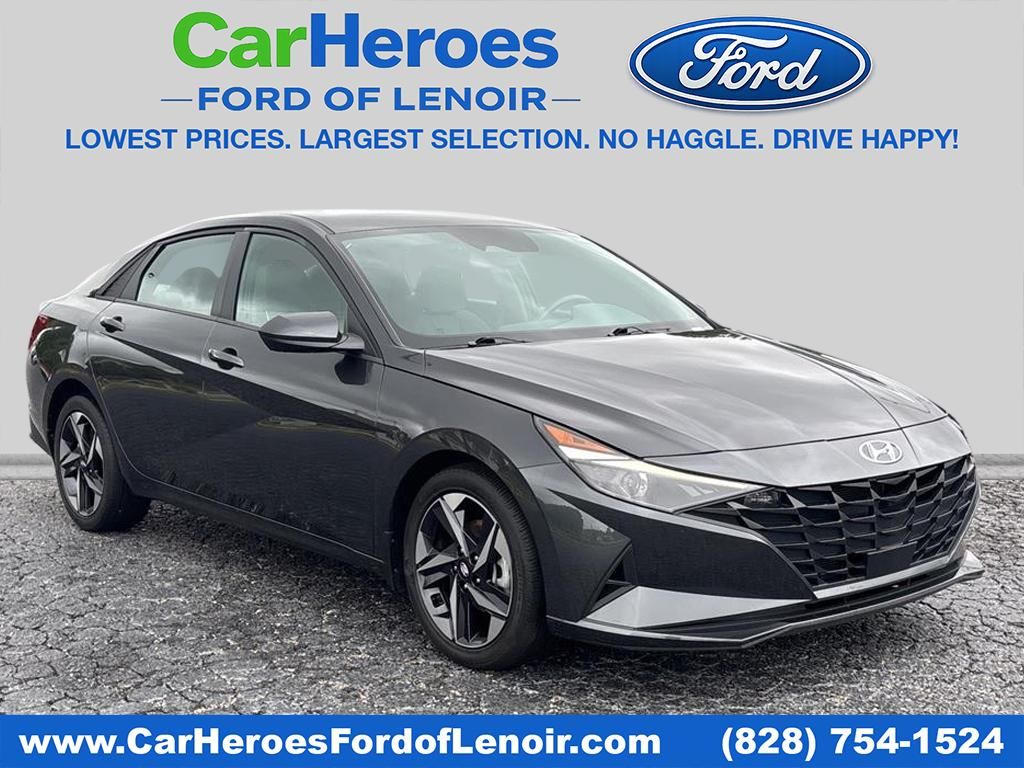 Portofino Gray 2023 Hyundai Elantra SEL FWD Sedan Front-Wheel Drive Continuously Variable Transmission