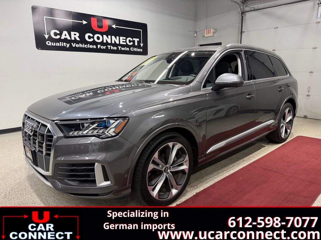 Gray Metallic 2020 Audi Q7 SUV / Crossover All-Wheel Drive 8-Speed Automatic