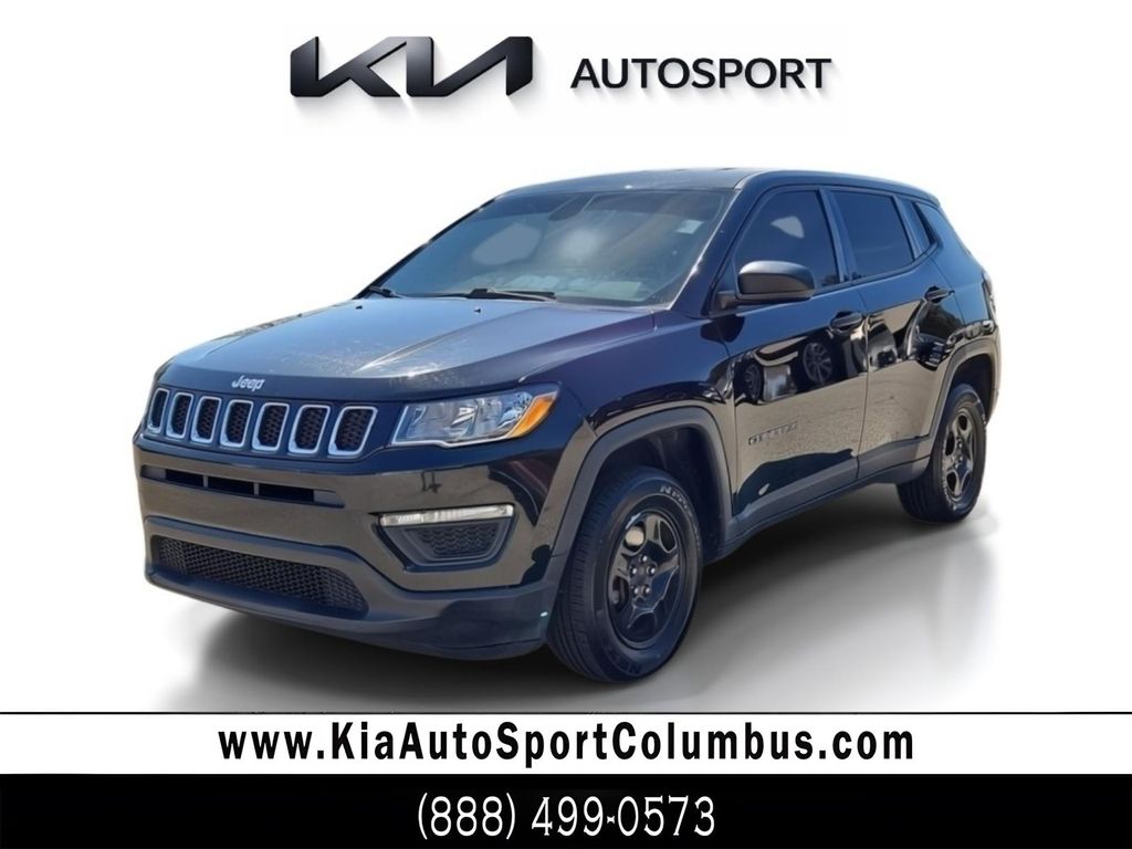 Diamond Black Crystal Pearlcoat 2021 Jeep Compass Sport 4WD SUV / Crossover Four-Wheel Drive 9-Speed Automatic