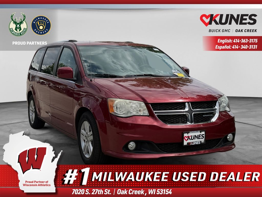 Deep Cherry Red Crystal Pearlcoat 2011 Dodge Grand Caravan Minivan Front-Wheel Drive 6-Speed Automatic