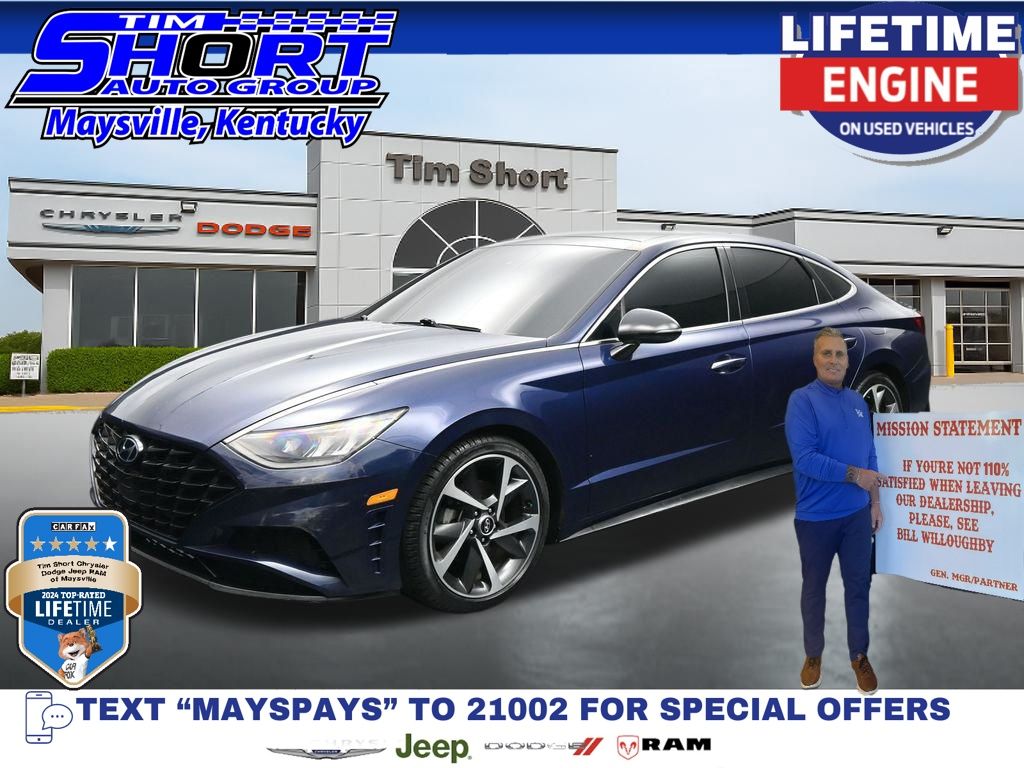 Stormy Blue 2022 Hyundai Sonata Sedan Front-Wheel Drive 8-Speed Automatic