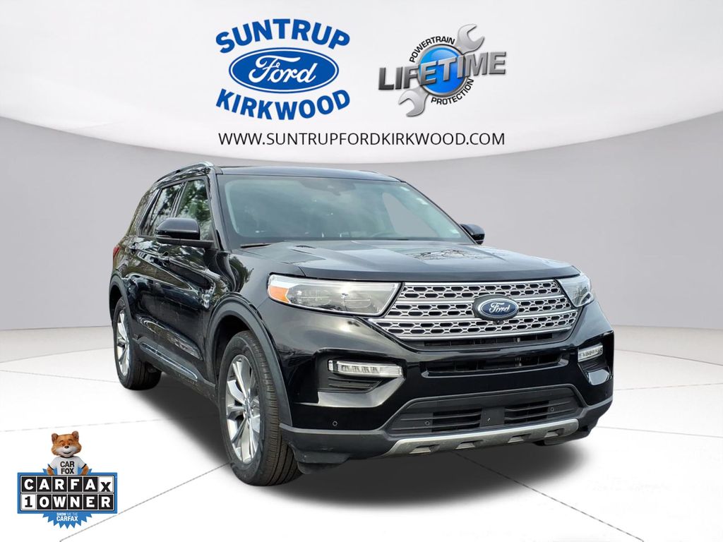 Agate Black Metallic 2021 Ford Explorer Limited RWD SUV / Crossover Rear-Wheel Drive Automatic