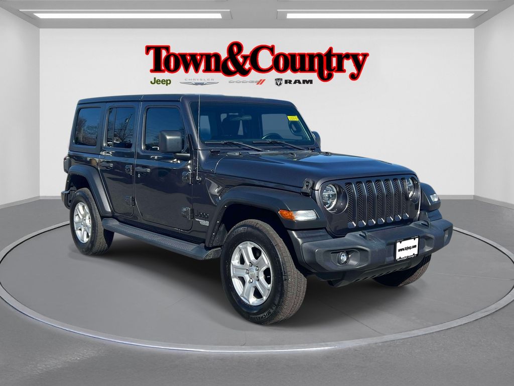 Gray (Granite Crystal Metallic Clearcoat) 2021 Jeep Wrangler Unlimited Sport S 4WD SUV / Crossover Four-Wheel Drive 8-Speed Automatic