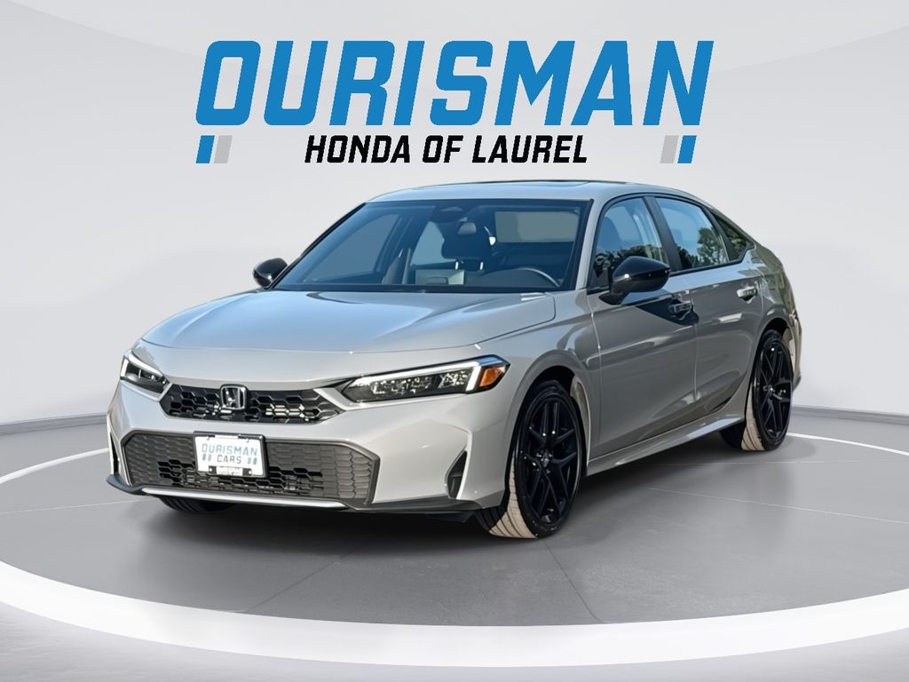 Urban Gray Pearl 2026 Honda Civic Hybrid Sedan Front-Wheel Drive Continuously Variable Transmission