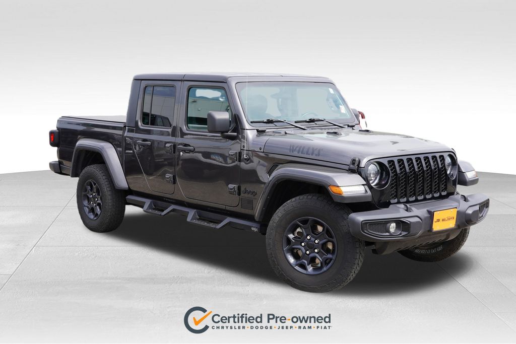 Gray (Granite Crystal Metallic Clearcoat) 2023 Jeep Gladiator Pickup Truck Four-Wheel Drive 8-Speed Automatic