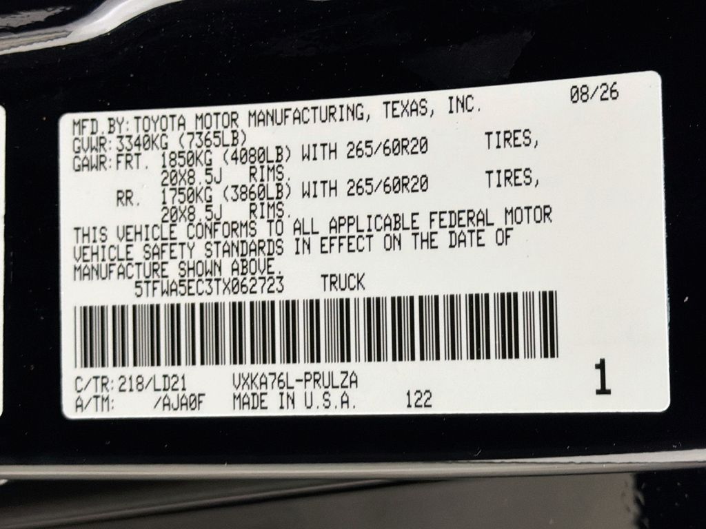 New 2026 Toyota Tundra Truck