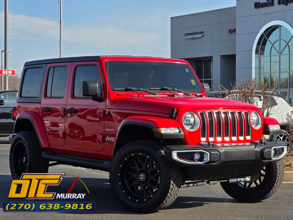Firecracker Red Clearcoat 2020 Jeep Wrangler Unlimited Sahara 4WD SUV / Crossover Four-Wheel Drive 8-Speed Automatic